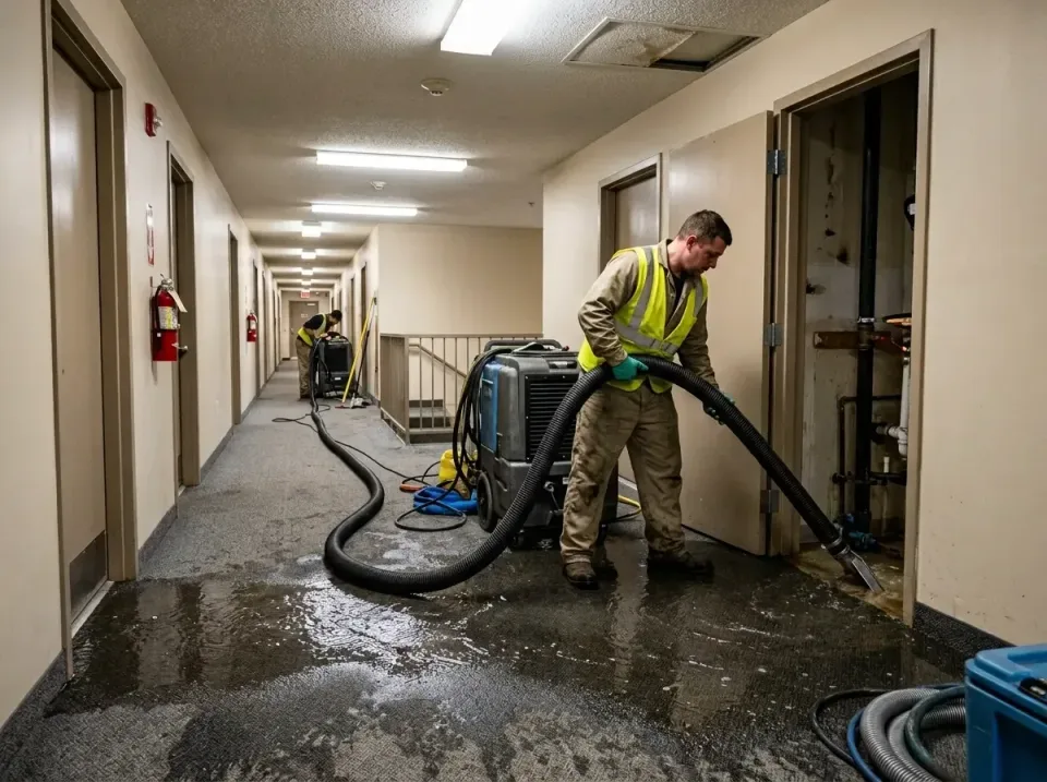 multi-unit-apartment-hallway-f-005 — frequently asked questions, Emergency Burst Pipe Water Extraction & Removal in Ferrysbu…